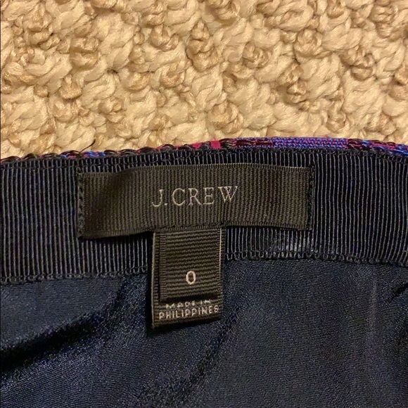 J CREW purple jacquard skirt - Picture 4 of 5